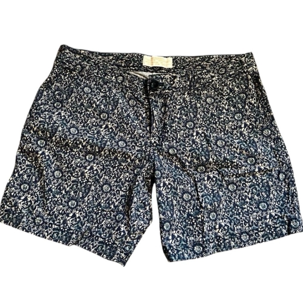 Eddie Bauer Ripstop tan and blue Printed Shorts 10P